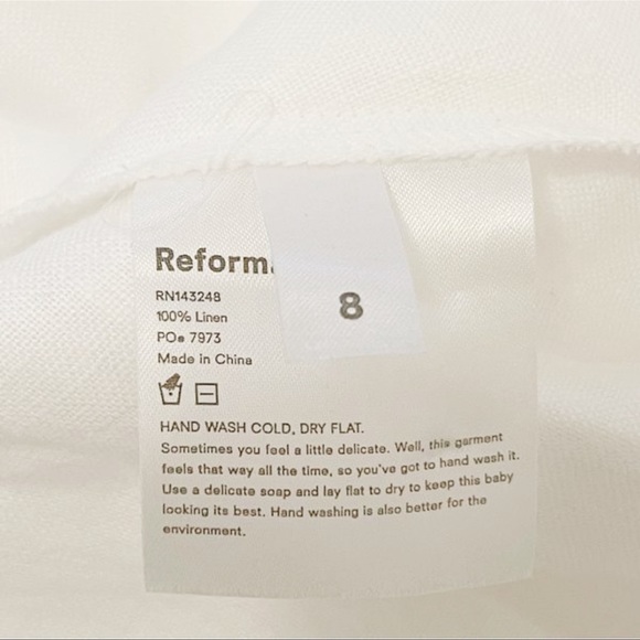 Reformation Mariana Linen Dress size 8 - Picture 6 of 7